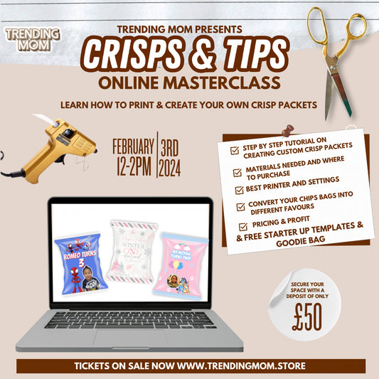 CRISPS & TIPS ONLINE MASTERCLASS