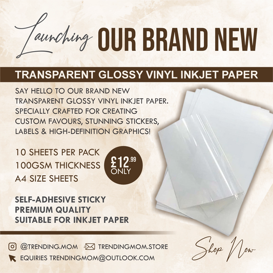 10 Sheets of Transparent Paper