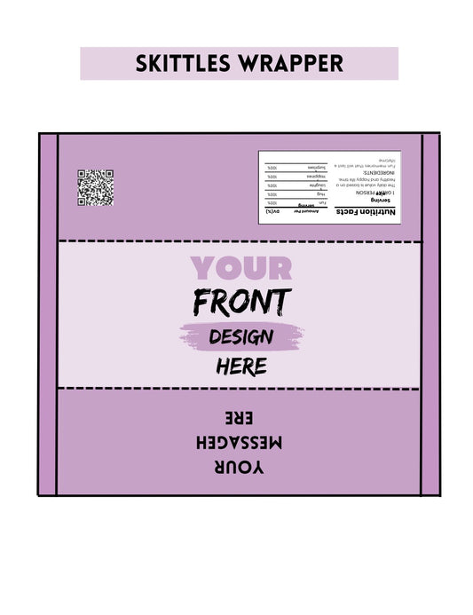 Skittles  Packet Template