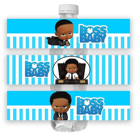 BOSS BABY BOY BOTTLE LABELS