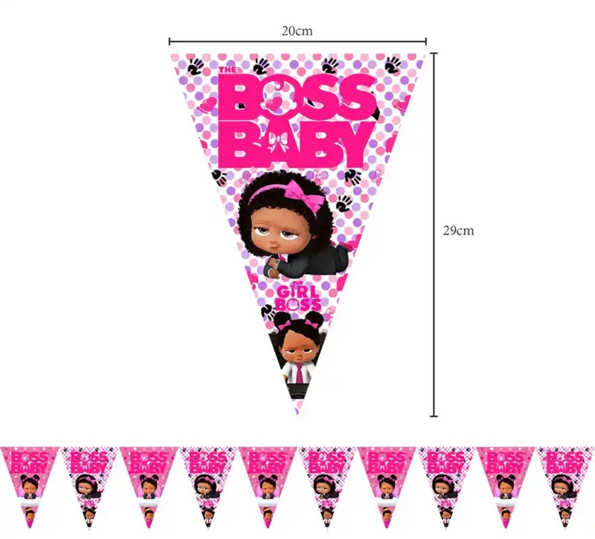 BOSS BABY GIRL BANNER