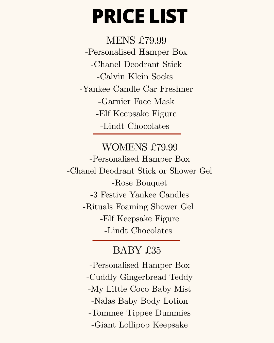 Luxury Christmas Hampers