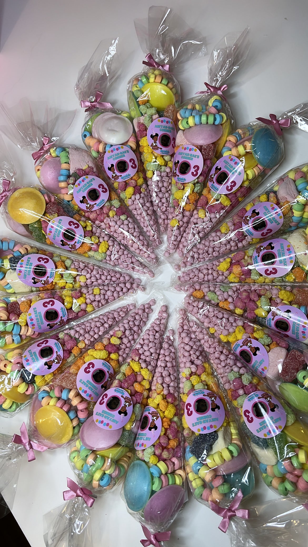 Personalised sweet cones